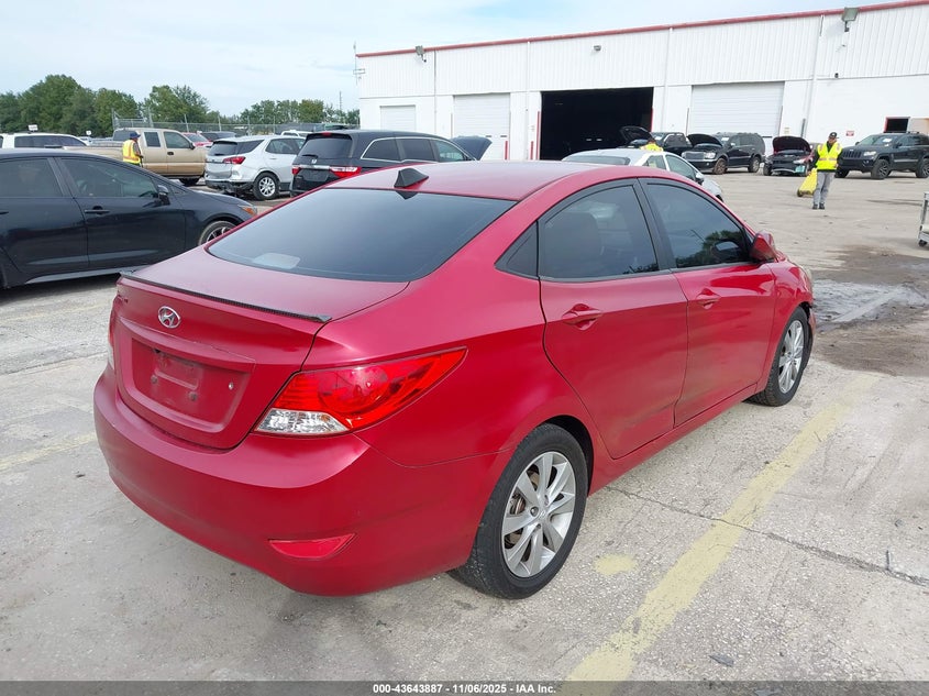 2014 HYUNDAI ACCENT GLS KMHCU4AE6EU595581