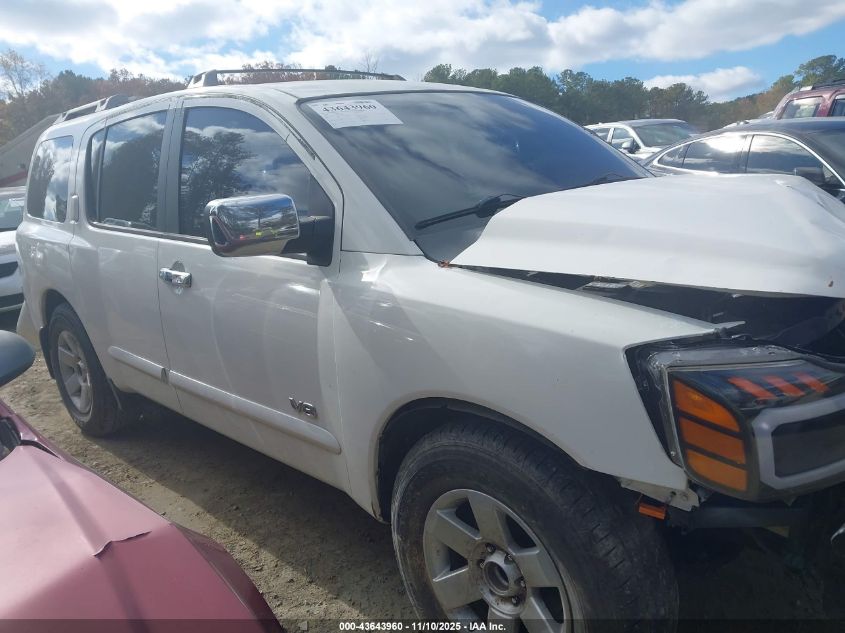 2006 Nissan Armada Le VIN: 5N1AA08A76N708977 Lot: 43643960