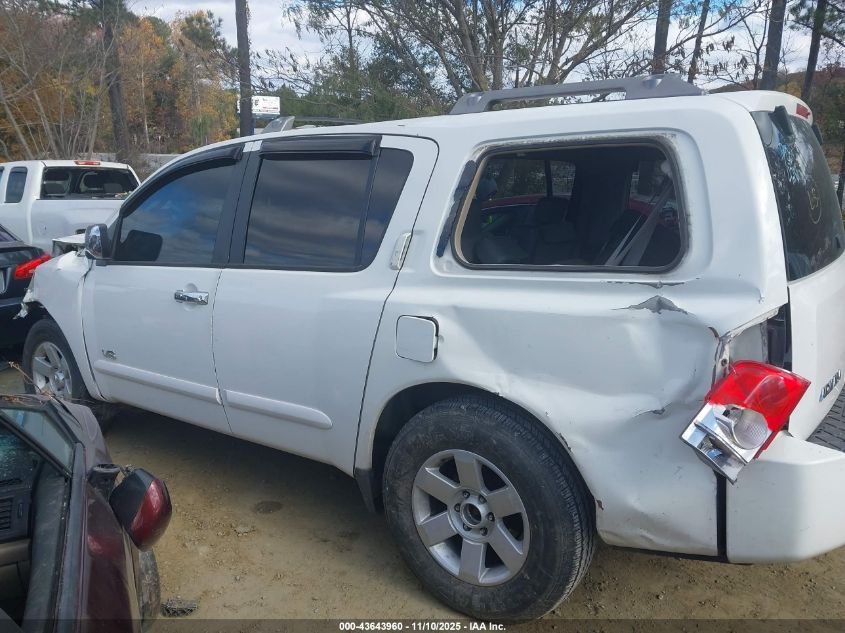 2006 Nissan Armada Le VIN: 5N1AA08A76N708977 Lot: 43643960