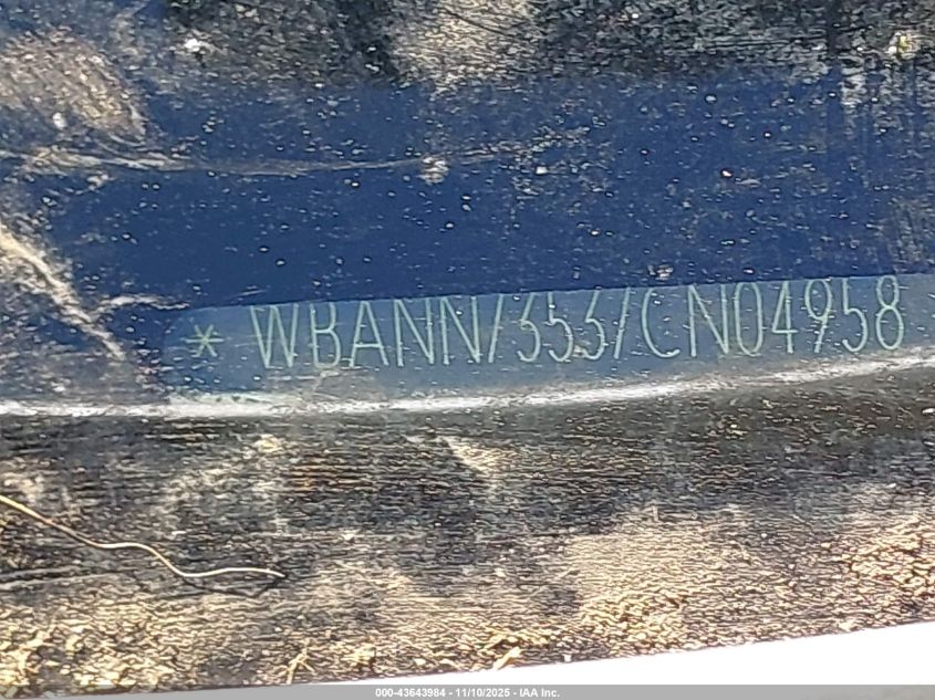 2007 BMW 530Xit VIN: WBANN73537CN04958 Lot: 43643984