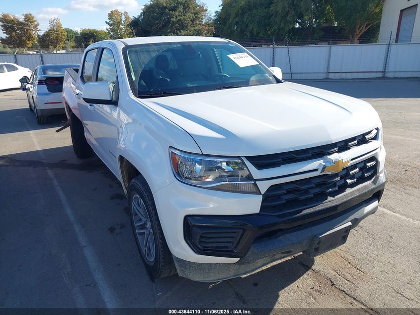 2022 CHEVROLET COLORADO 2WD  SHORT BOX WT - 1GCGSBEAXN1283272