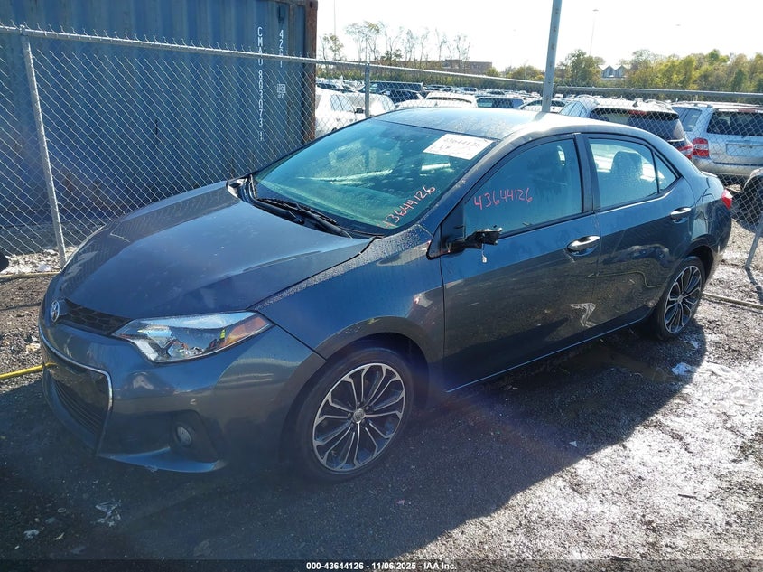 2015 Toyota Corolla S Plus VIN: 2T1BURHE1FC391627 Lot: 43644126