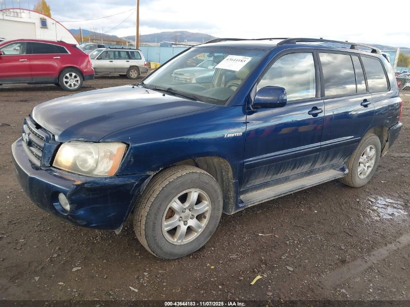 2003 Toyota Highlander Limited V6 VIN: JTEHF21A230106650 Lot: 43644183