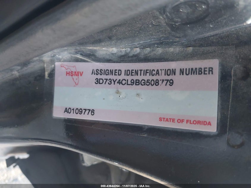 2011 Ram Ram 3500 Slt VIN: 3D73Y4CL9BG508779 Lot: 43644264