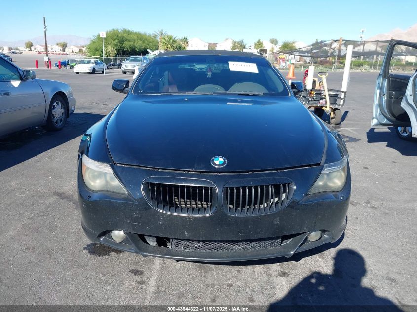 2004 BMW 645Ci VIN: WBAEK73424B322427 Lot: 43644322