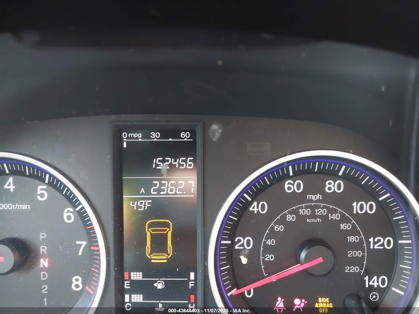 2009 Honda Cr-V Ex-L VIN: 5J6RE48789L041841 Lot: 43644403