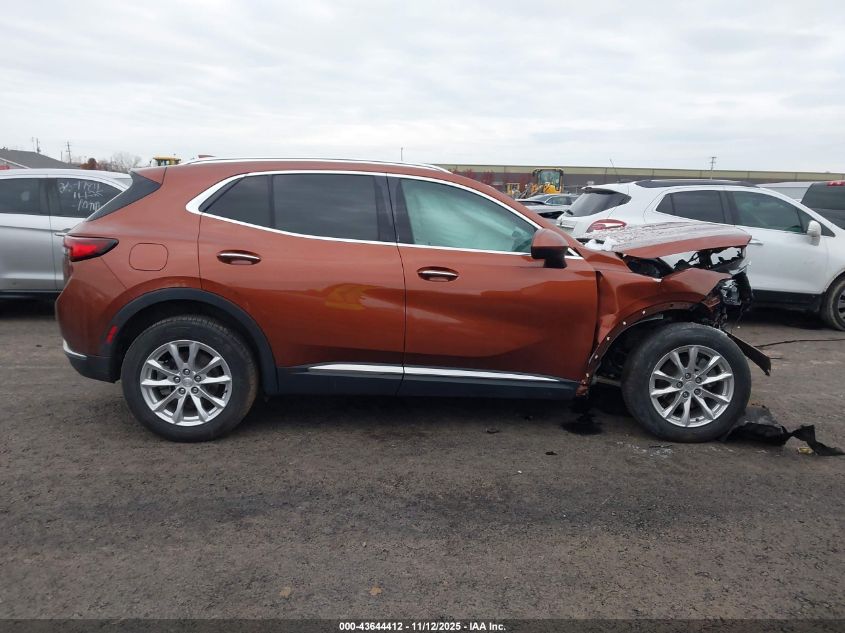2021 Buick Envision Fwd Preferred VIN: LRBAZLR4XMD041962 Lot: 43644412