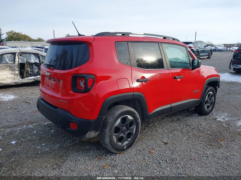 2017 JEEP RENEGADE SPORT 4X4 - ZACCJBAB0HPG47686