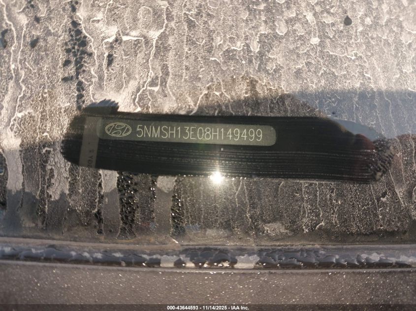 2008 Hyundai Santa Fe Limited/Se VIN: 5NMSH13E08H149499 Lot: 43644593