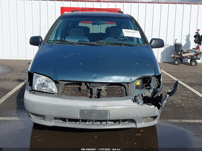 2002 Toyota Sienna Le VIN: 4T3ZF13C02U508064 Lot: 43644637