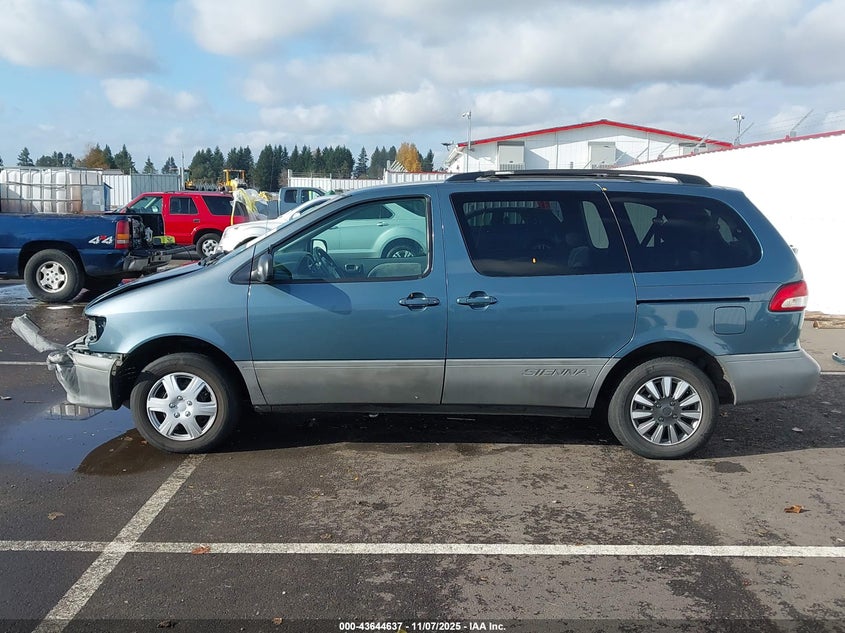 2002 Toyota Sienna Le VIN: 4T3ZF13C02U508064 Lot: 43644637