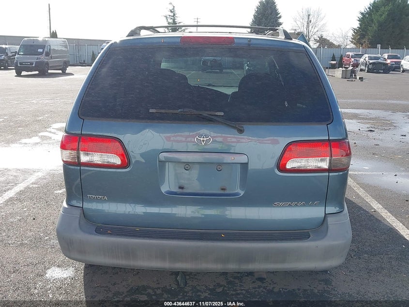 2002 Toyota Sienna Le VIN: 4T3ZF13C02U508064 Lot: 43644637