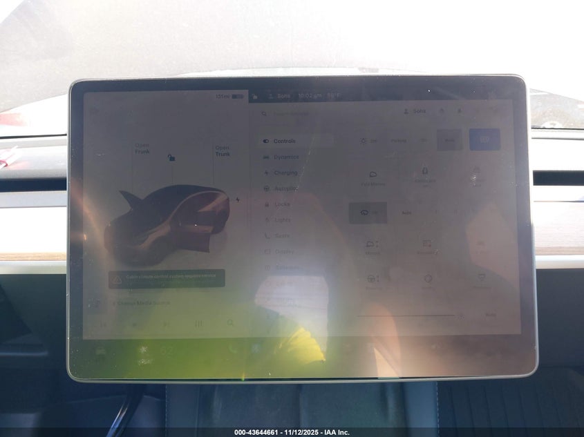 2025 Tesla Model Y Long Range Dual Motor All-Wheel Drive VIN: 7SAYGDEE0SA340344 Lot: 43644661