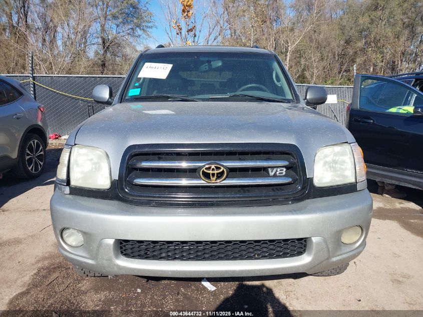 2002 Toyota Sequoia Limited V8 VIN: 5TDBT48A22S104333 Lot: 43644732