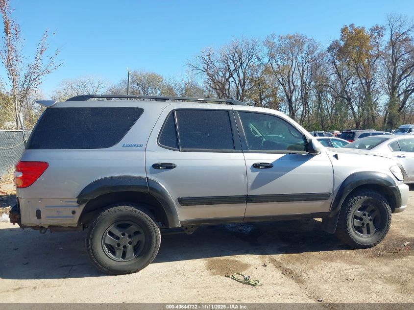 2002 Toyota Sequoia Limited V8 VIN: 5TDBT48A22S104333 Lot: 43644732