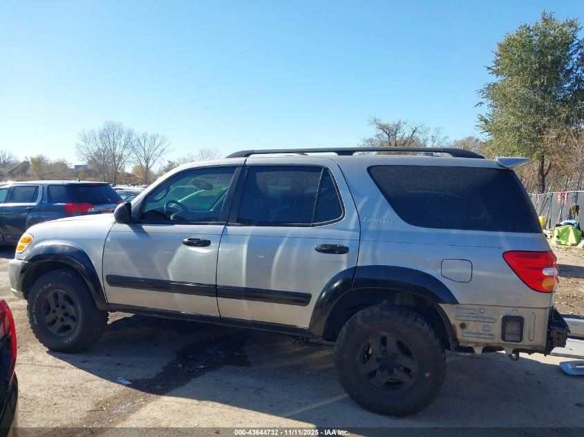 2002 Toyota Sequoia Limited V8 VIN: 5TDBT48A22S104333 Lot: 43644732