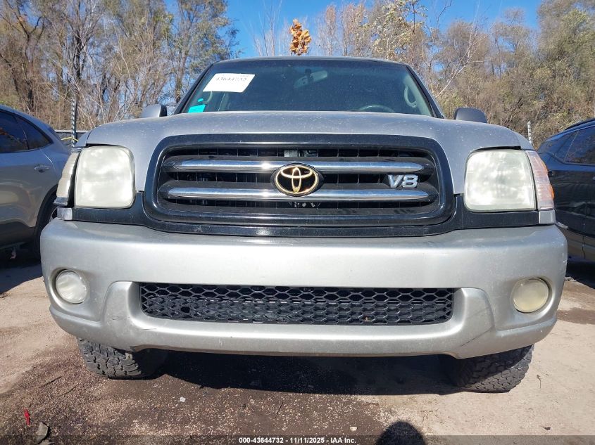 2002 Toyota Sequoia Limited V8 VIN: 5TDBT48A22S104333 Lot: 43644732