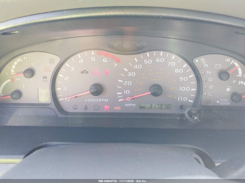 2002 Toyota Sequoia Limited V8 VIN: 5TDBT48A22S104333 Lot: 43644732