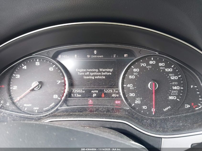 2017 Audi Q7 2.0T Premium VIN: WA1AHAF75HD041617 Lot: 43644884