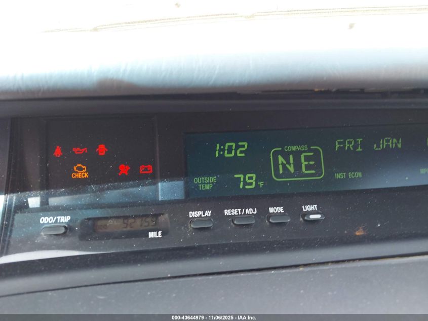 2002 Toyota Avalon Xls VIN: 4T1BF28B62U266011 Lot: 43644979