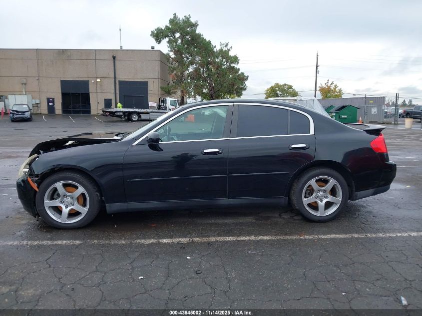 2003 Infiniti G35 Luxury Leather VIN: JNKCV51E83M312486 Lot: 43645002
