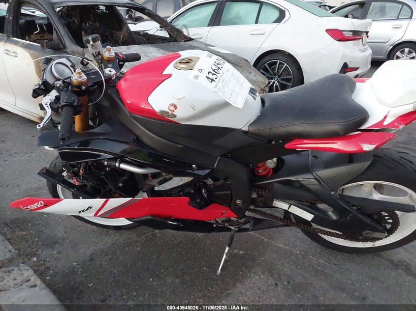 2007 YAMAHA YZFR6 L JYARJ12Y57A002744