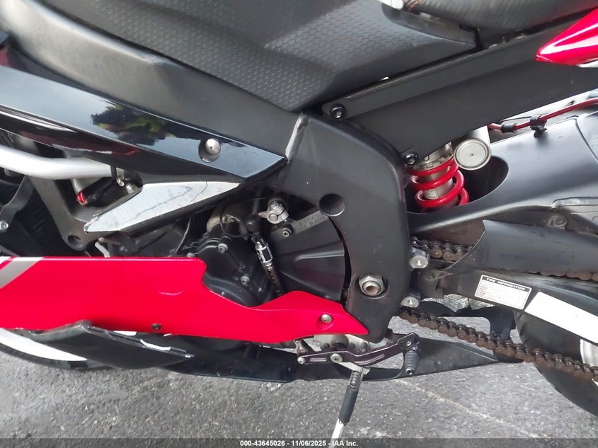 2007 YAMAHA YZFR6 L JYARJ12Y57A002744