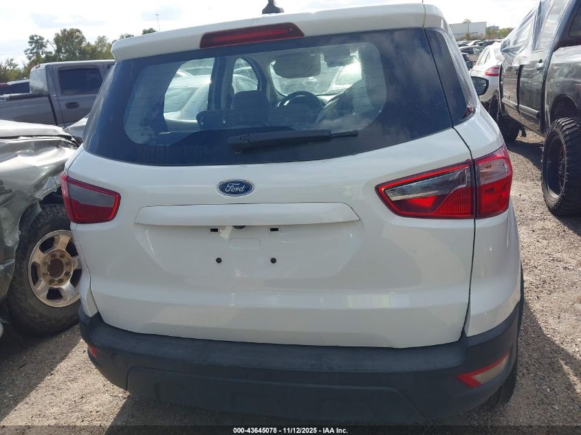 2022 Ford Ecosport S VIN: MAJ6S3FL7NC467001 Lot: 43645078