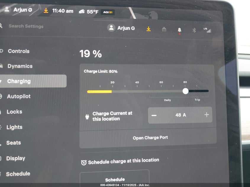 2025 Tesla Model Y Long Range Dual Motor Rear-Wheel Drive VIN: 7SAYGDED3SF246940 Lot: 43645134