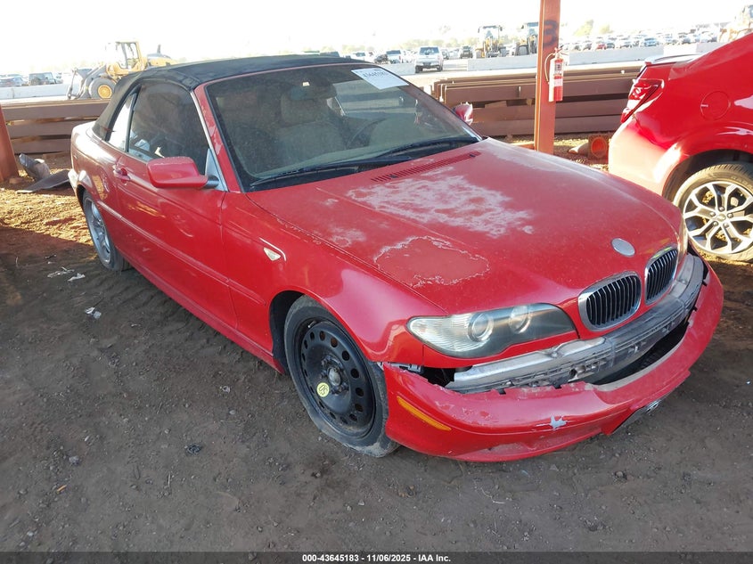 2004 BMW 330Ci VIN: WBABW53494PL40700 Lot: 43645183