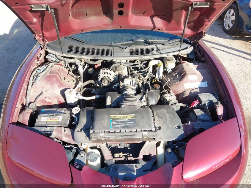 2001 Pontiac Firebird VIN: 2G2FS32K512111796 Lot: 43645201