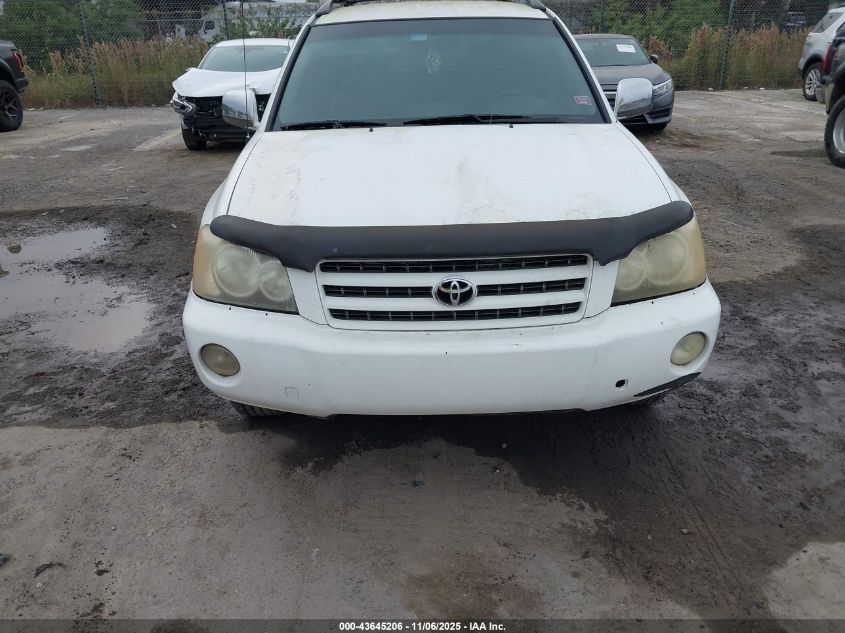 2003 Toyota Highlander V6 VIN: JTEHF21A930148216 Lot: 43645206