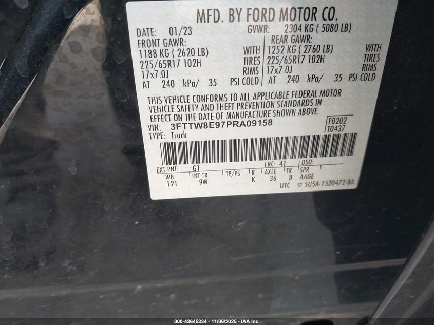 2023 FORD MAVERICK XL - 3FTTW8E97PRA09158