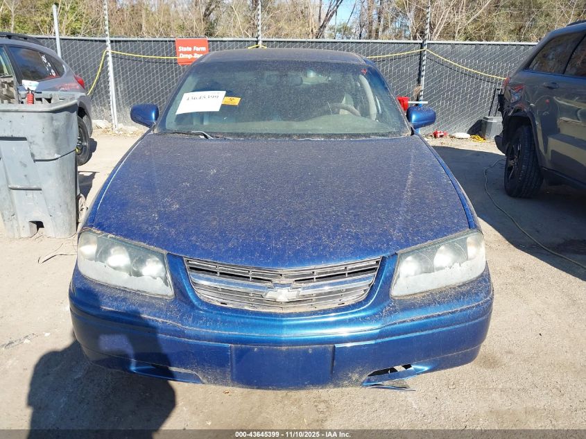 2005 Chevrolet Impala VIN: 2G1WF52E959103776 Lot: 43645399