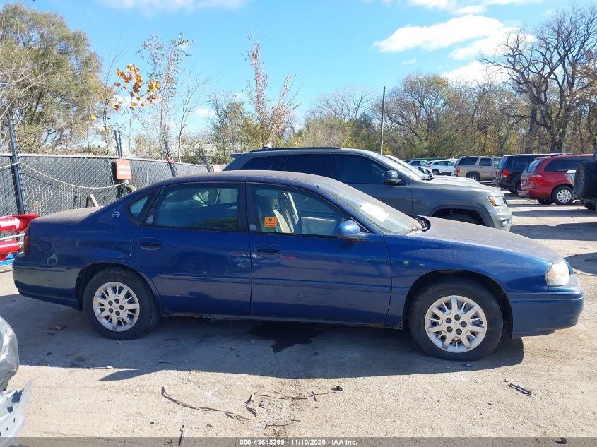 2005 Chevrolet Impala VIN: 2G1WF52E959103776 Lot: 43645399
