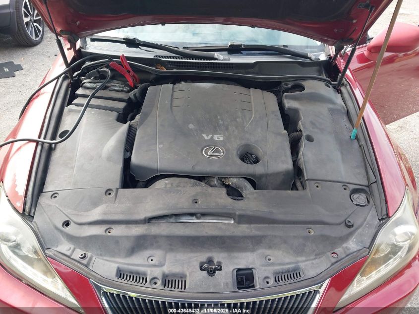 2008 Lexus Is 250 VIN: JTHBK262685054133 Lot: 43645433