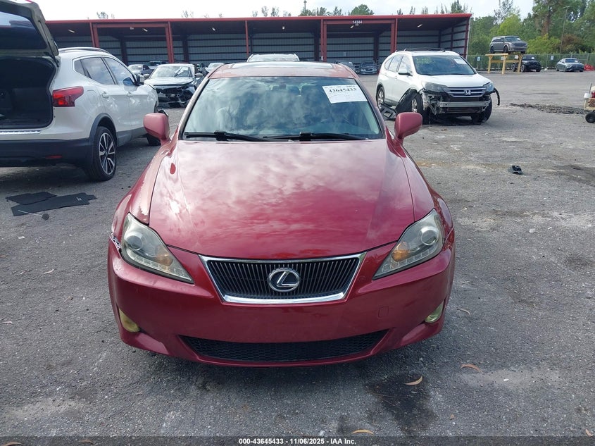 2008 Lexus Is 250 VIN: JTHBK262685054133 Lot: 43645433
