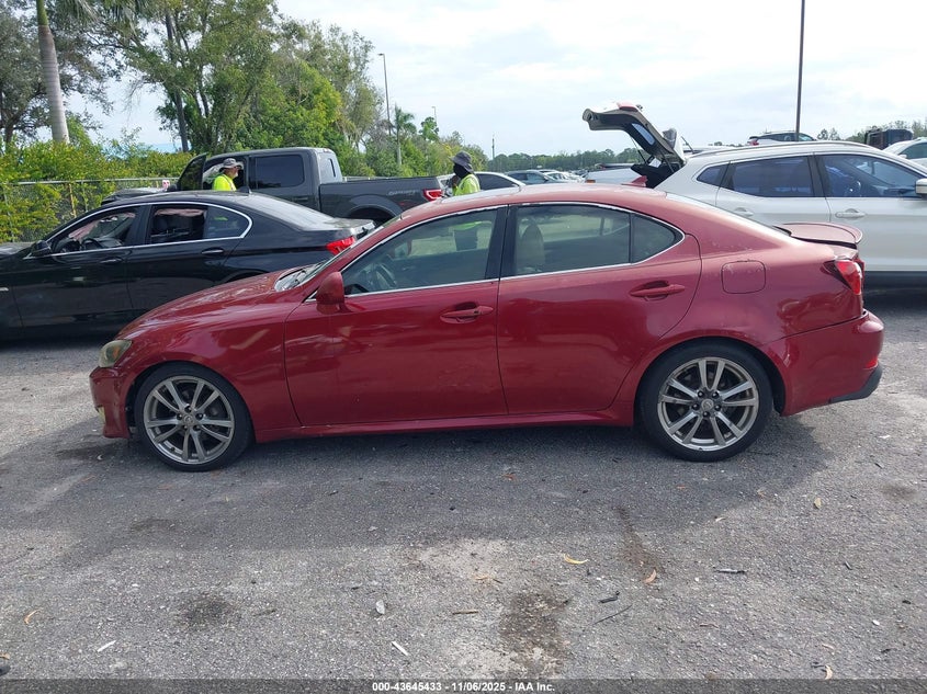 2008 Lexus Is 250 VIN: JTHBK262685054133 Lot: 43645433