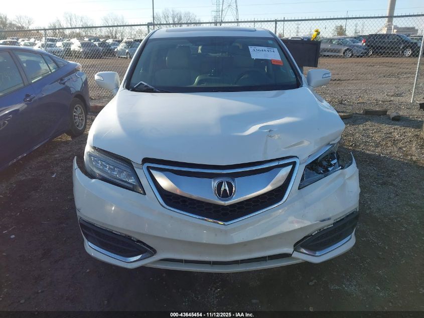 2016 Acura Rdx Technology Acurawatch Plus Packages/Technology Package VIN: 5J8TB4H50GL005904 Lot: 43645454