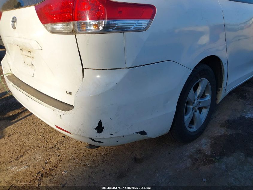 2011 Toyota Sienna Le V6 VIN: 5TDKK3DC8BS087283 Lot: 43645475