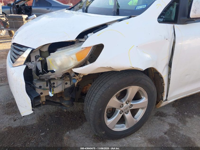 2011 Toyota Sienna Le V6 VIN: 5TDKK3DC8BS087283 Lot: 43645475