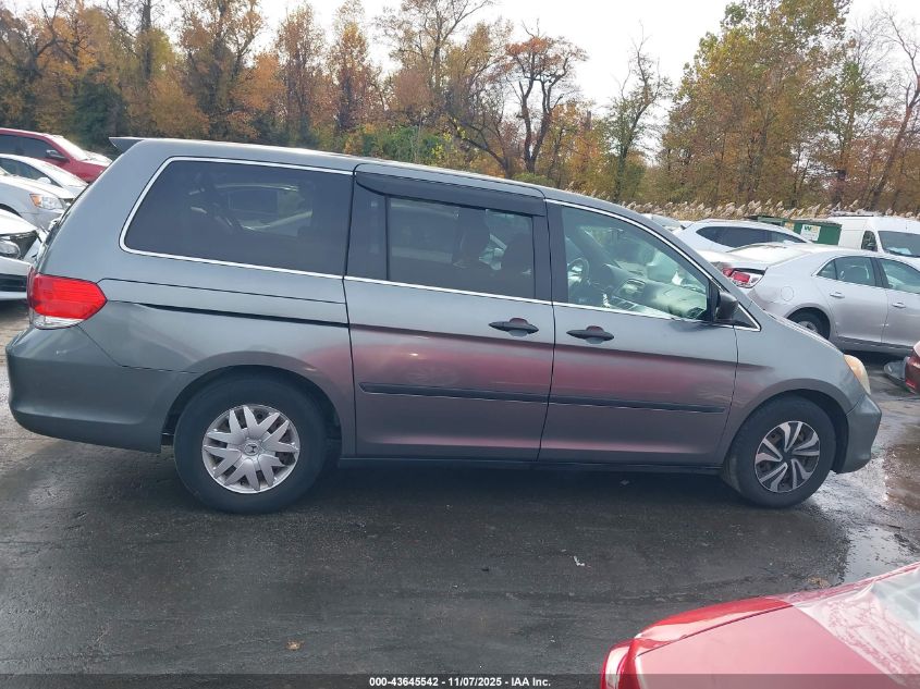 2009 Honda Odyssey Lx VIN: 5FNRL38299B059424 Lot: 43645542