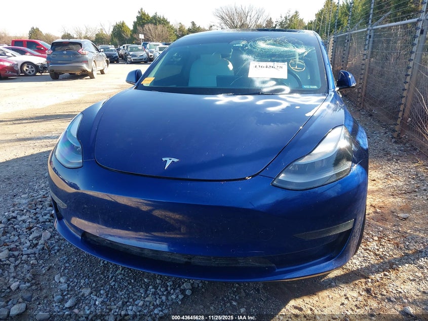 2022 Tesla Model 3 Long Range Dual Motor All-Wheel Drive VIN: 5YJ3E1EB1NF328082 Lot: 43645628