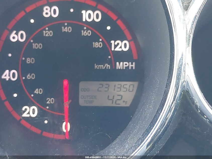 2007 Pontiac Vibe VIN: 5Y2SL65847Z435367 Lot: 43645691