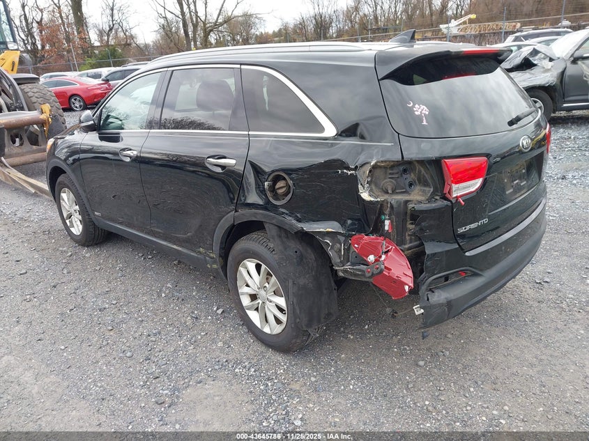 Vin: 5xypgda31gg022930, lot: 44140985, kia sorento 2.4l lx 20163