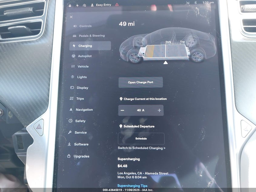 2014 Tesla Model S P85 VIN: 5YJSA1H11EFP61461 Lot: 43645819