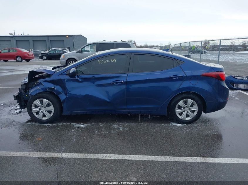 2016 Hyundai Elantra Se VIN: 5NPDH4AE0GH664047 Lot: 43645889