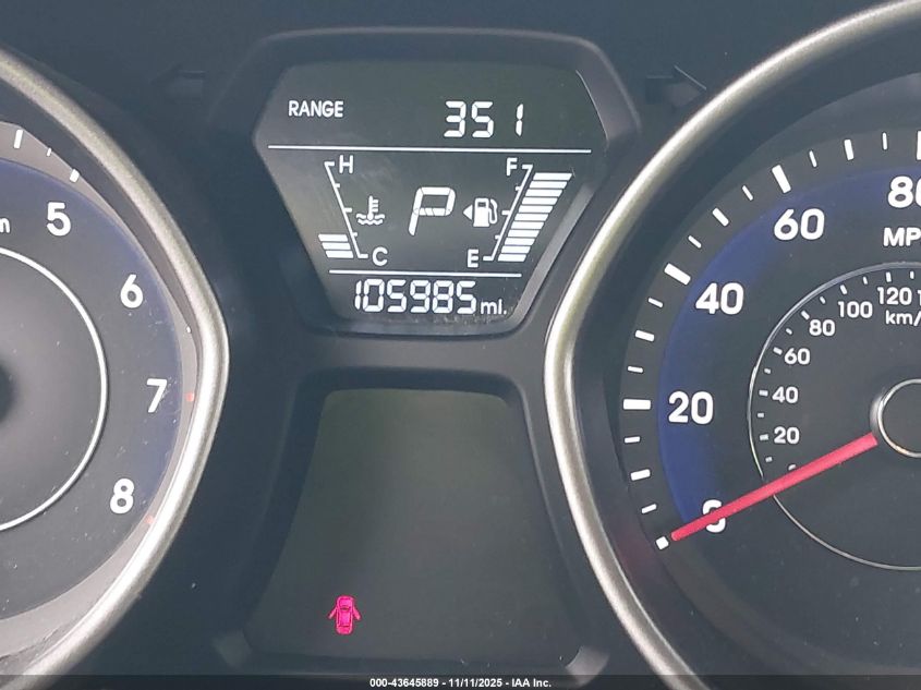 2016 Hyundai Elantra Se VIN: 5NPDH4AE0GH664047 Lot: 43645889