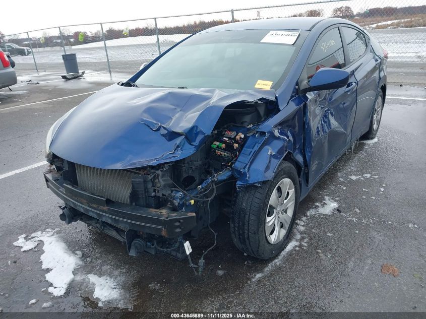 2016 Hyundai Elantra Se VIN: 5NPDH4AE0GH664047 Lot: 43645889