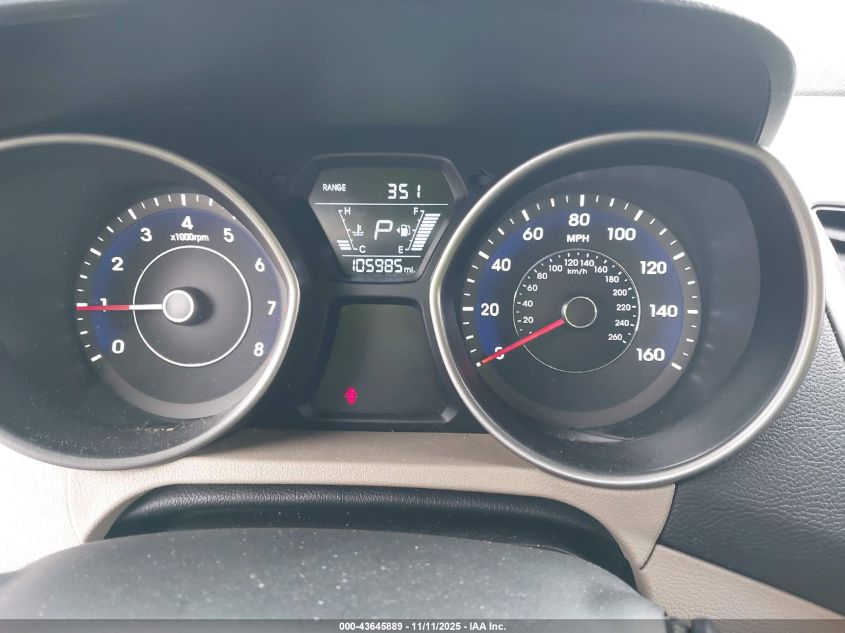 2016 Hyundai Elantra Se VIN: 5NPDH4AE0GH664047 Lot: 43645889